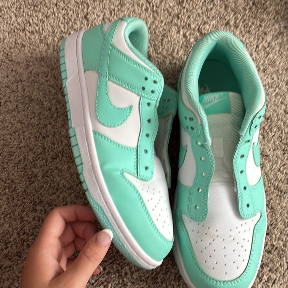 Nike Fresh Mint and White Athletic Shoes